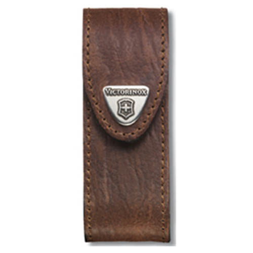 Levně VICTORINOX pouzdro kožené na nůž 91mm 2-4 čtvercové HNĚDÉ
