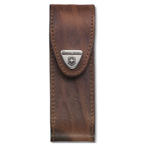 Levně VICTORINOX pouzdro kožené na nůž 111mm 4-6 HNĚDÉ
