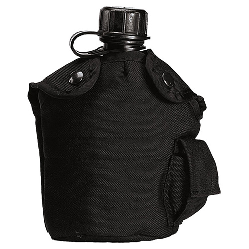 Levně ROTHCO obal na US láhev 1 l se sumkou nylon ČERNÝ