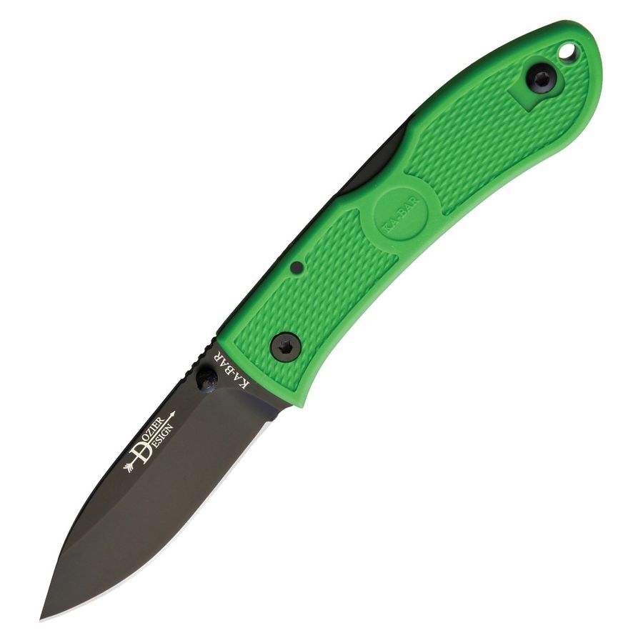 Levně KA-BAR nůž zavírací DOZIER HUNTER hladká čepel ZELENÝ