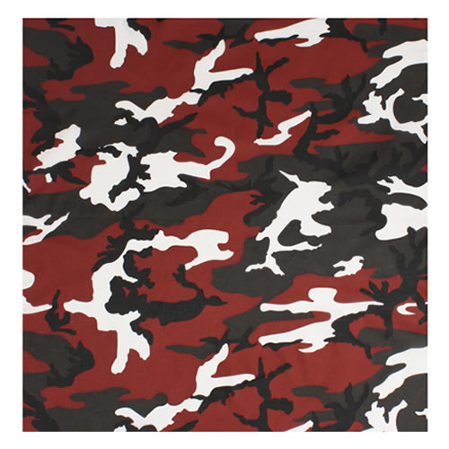 Levně ROTHCO šátek 55 x 55 cm ČERVENÁ RED CAMO