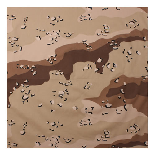 Levně ROTHCO šátek 55 x 55 cm 6-COL DESERT CAMOUFLAGE