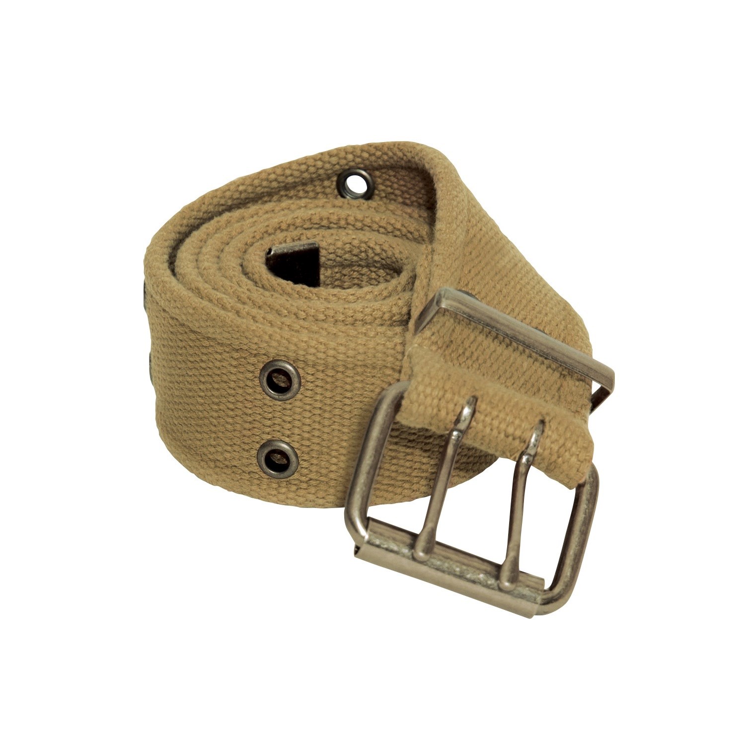 Levně Opasek dvojitá přezka VINTAGE KHAKI