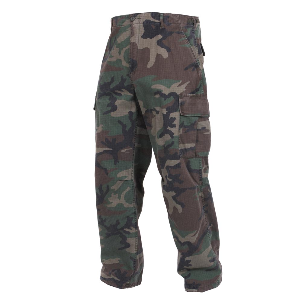 Levně Kalhoty VINTAGE VIETNAM ERA WOODLAND