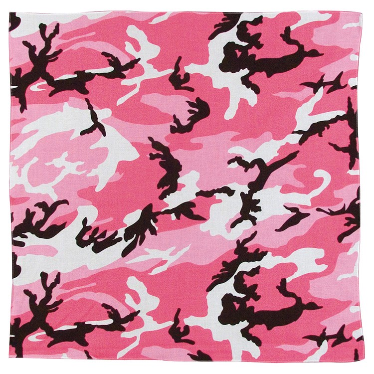 Levně ROTHCO šátek 68 x 68 cm JUMBO PINK CAMO