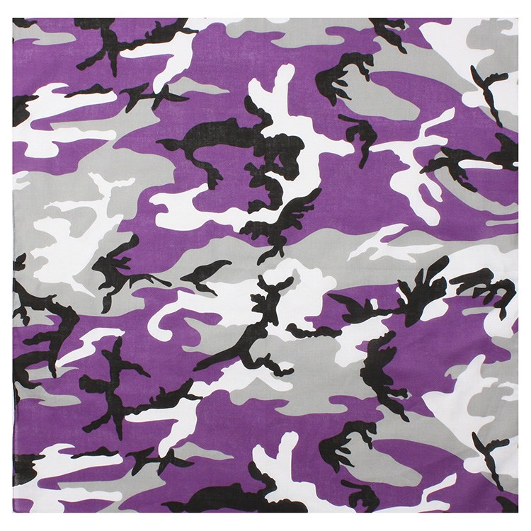 Levně ROTHCO šátek 68 x 68 cm JUMBO fialové maskování VIOLET CAMO