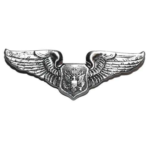 Levně Odznak PILOT AVIATOR STŘÍBRNÝ MATNÝ