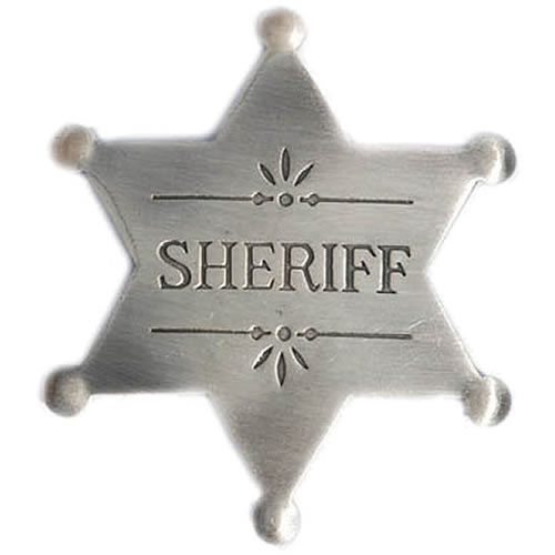 Odznak SHERIFF - hvězda