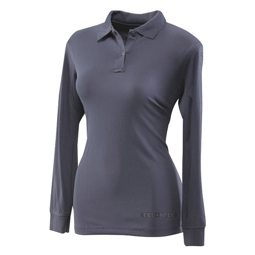 Polokošile dámská 24-7 PERFORMANCE dlouhý rukáv MODRÉ vel.3XL