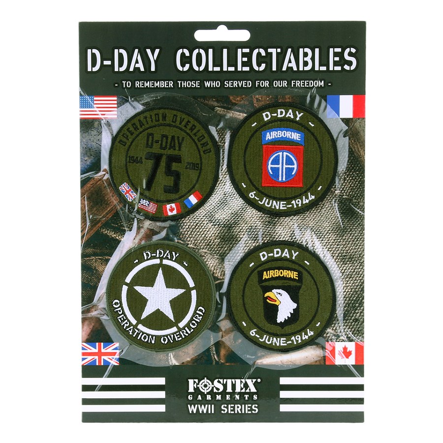 Levně FOSTEX nášivky D-DAY sada 4 kusy