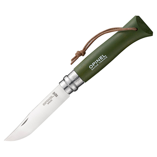 Levně Nůž OPINEL VRI INOX No.08 KHAKI / ZELENÁ