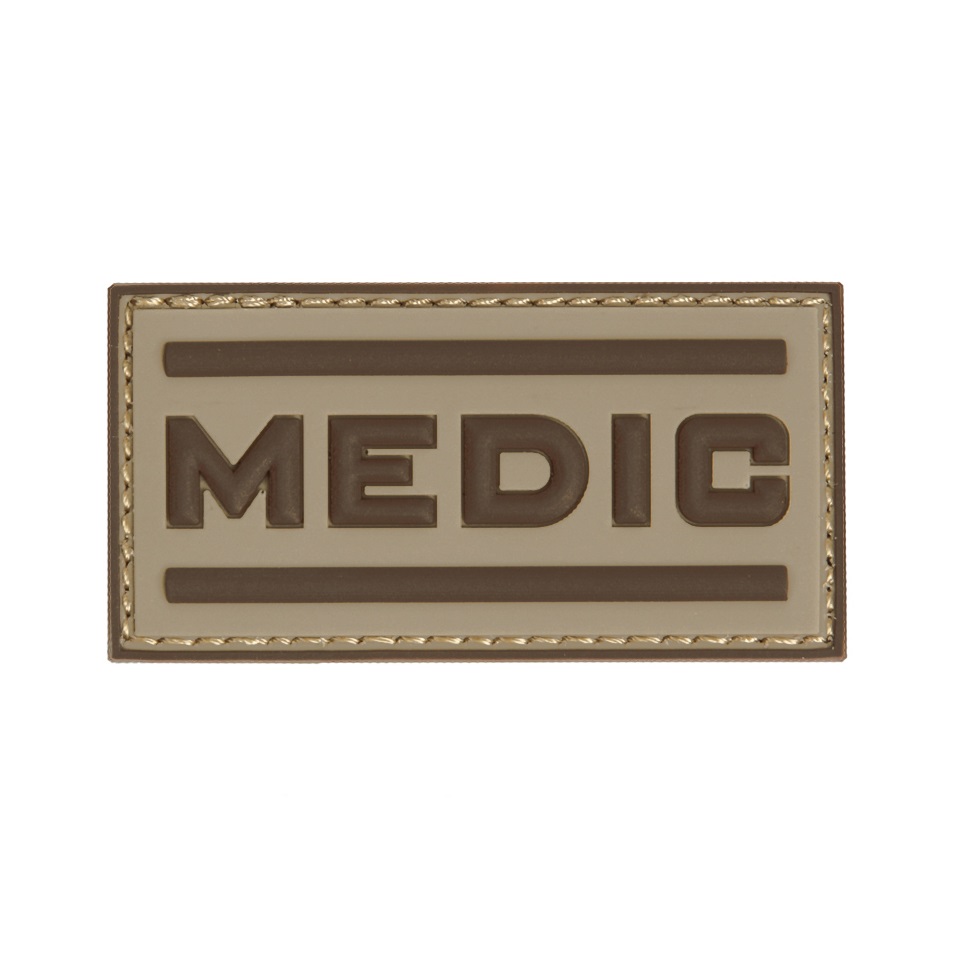 Levně 101INC nášivka MEDIC velcro 3D plastová DESERT