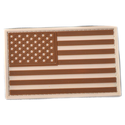 Levně Nášivka VLAJKA USA plast DESERT