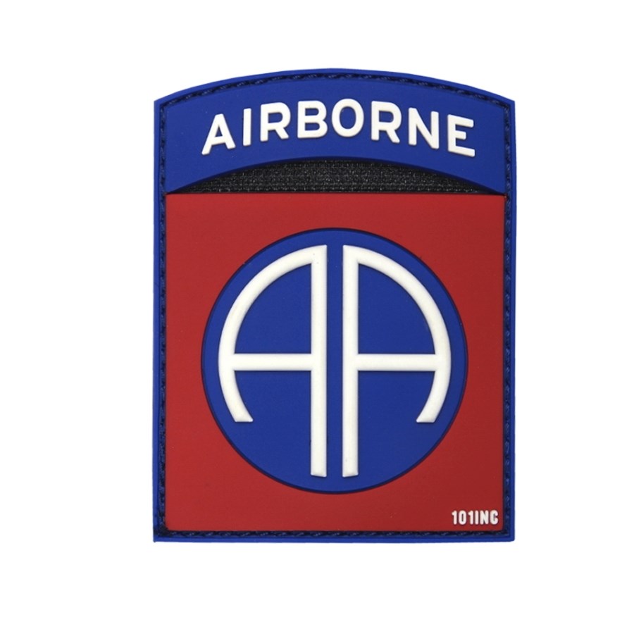 Levně 101INC nášivka 3D plastová AIRBORNE 82nd BAREVNÁ