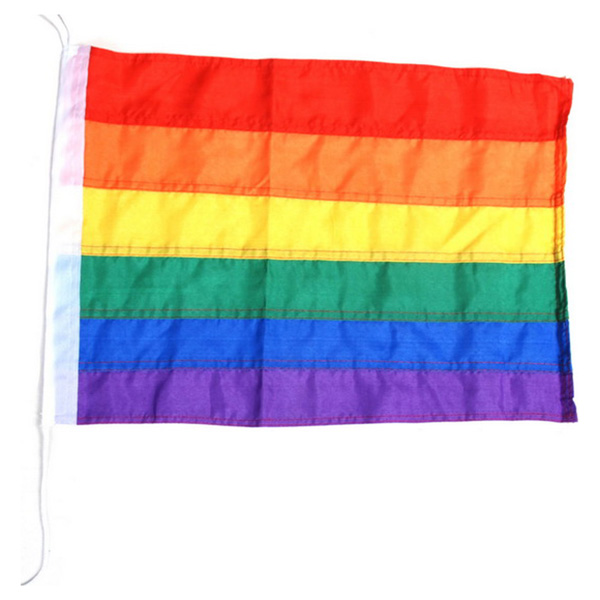 Vlajka DUHOVÁ Rainbow LGBT 46x36cm