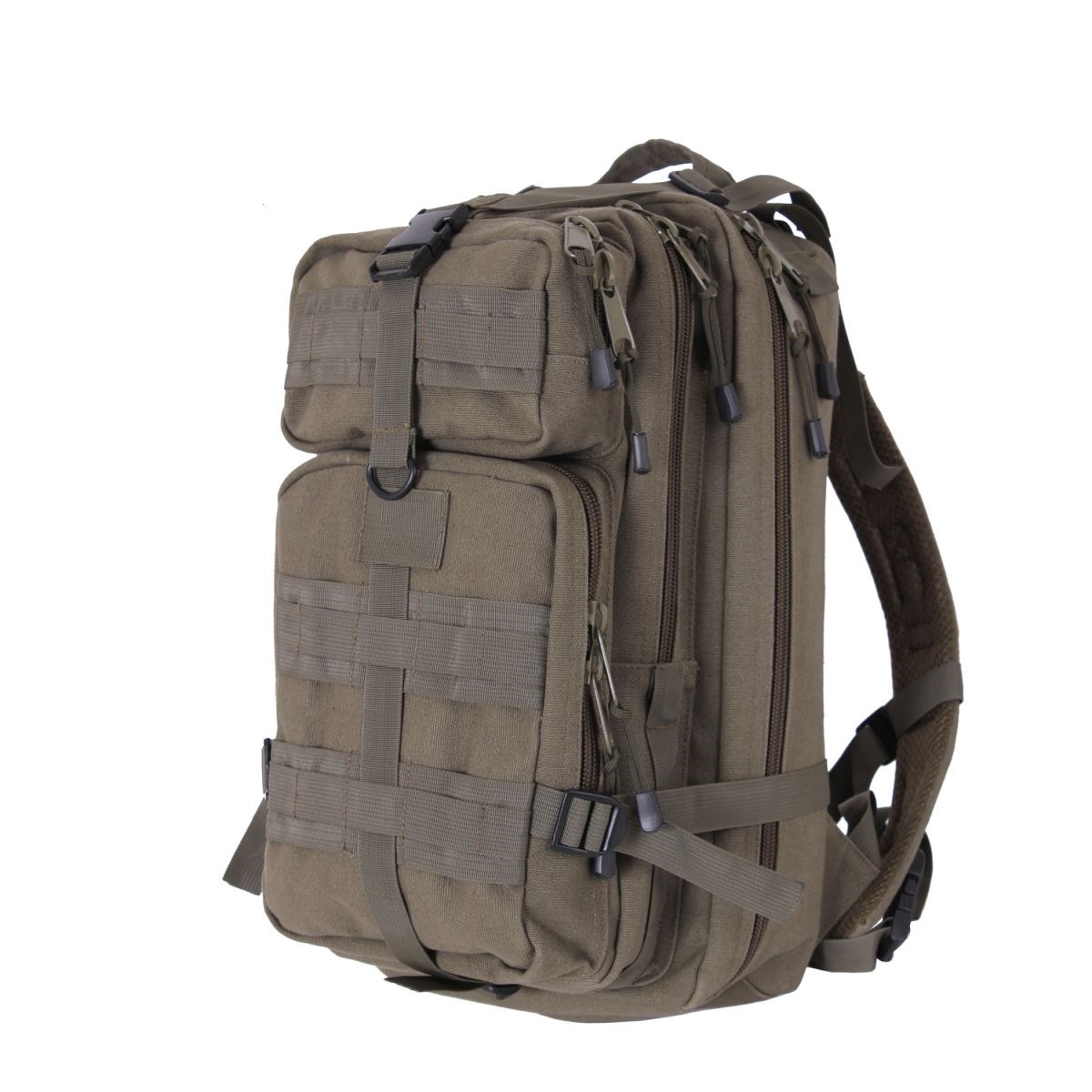 Levně ROTHCO batoh TACTICANVAS GO PACK plátěný ZELENÝ