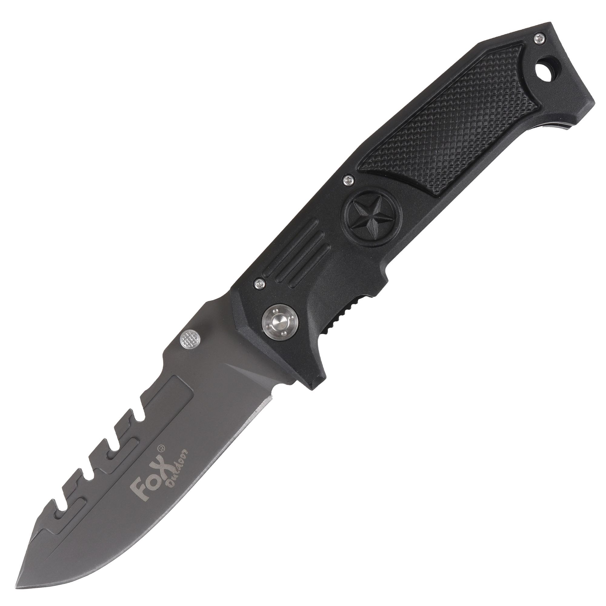 Levně FOX Outdoor nůž zavírací FOX 23,5cm ČERNÝ