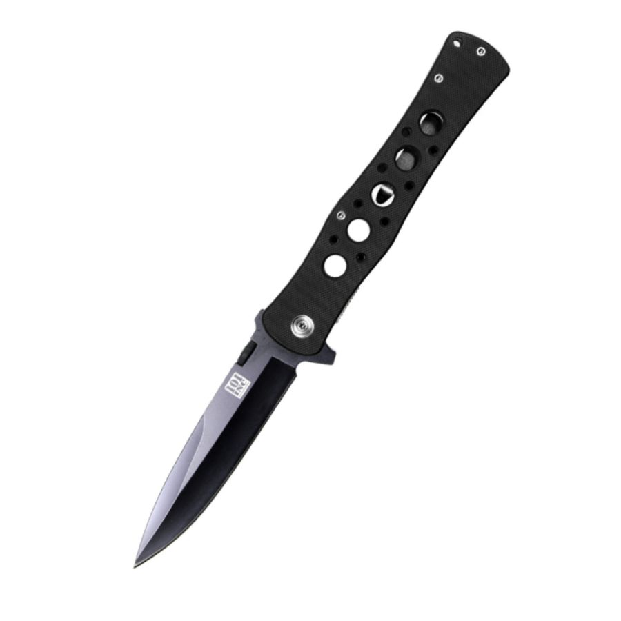 Levně 101INC nůž zavírací SHADOW H219 hladké ostří ČERNÁ rukojeť
