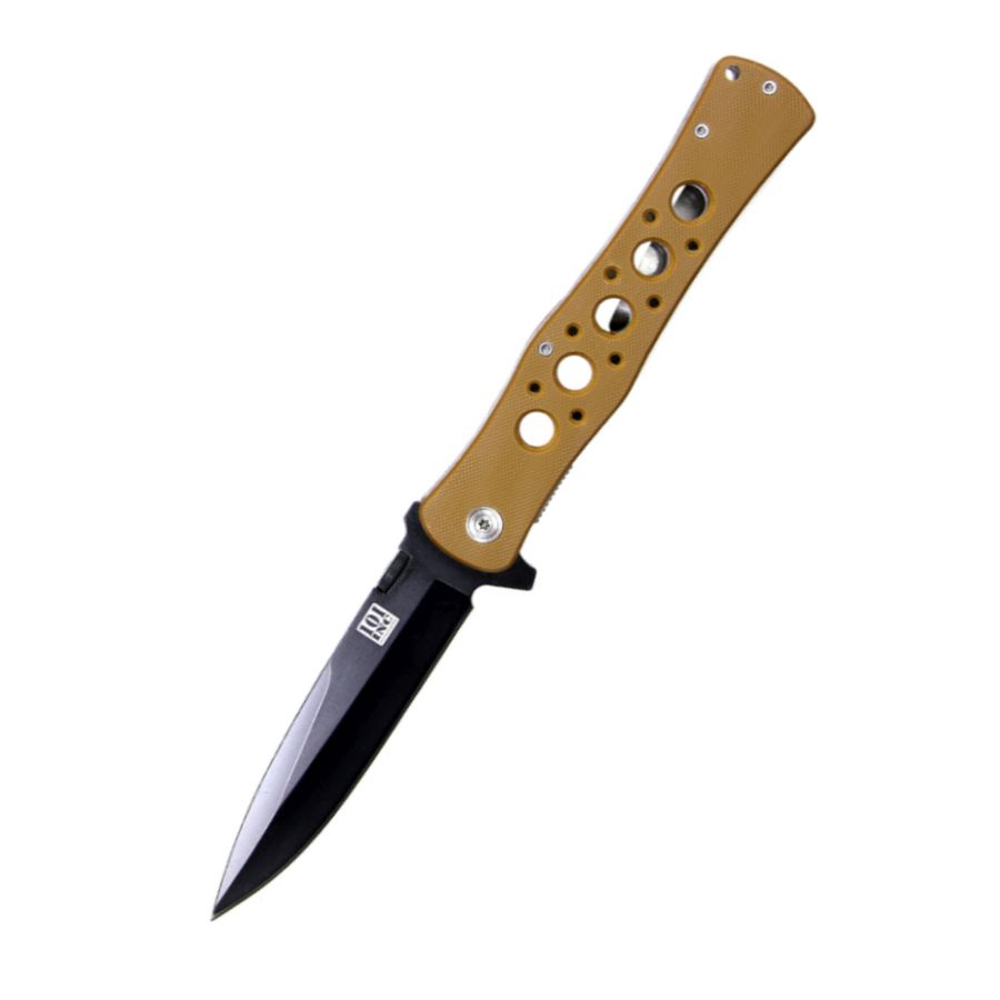 Levně 101INC nůž zavírací SHADOW H219 hladké ostří COYOTE rukojeť