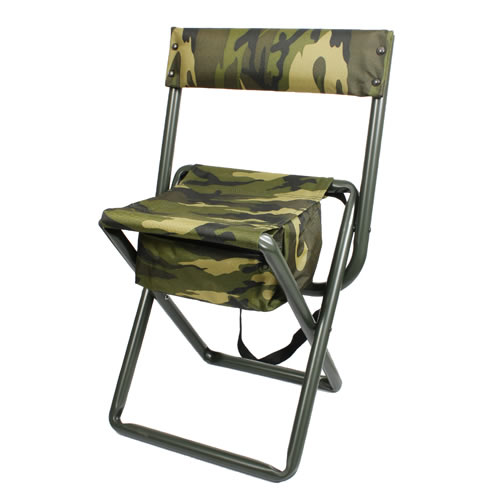 Levně ROTHCO stolička skládací s vakem QUIET CAMO WOODLAND