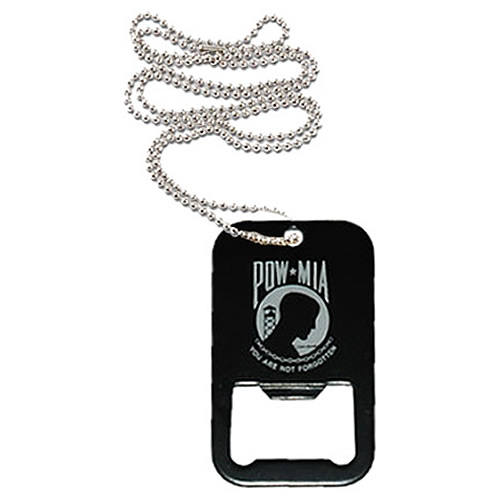Levně FOSTEX přívěšek na krk DOG TAG s otvírákem na lahve POW/MIA