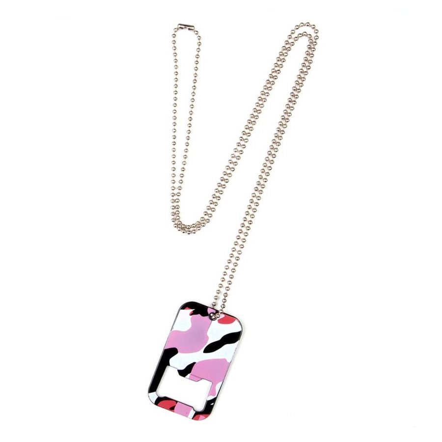Levně FOSTEX přívěšek na krk DOG TAG s otvírákem na lahve REDCAMO