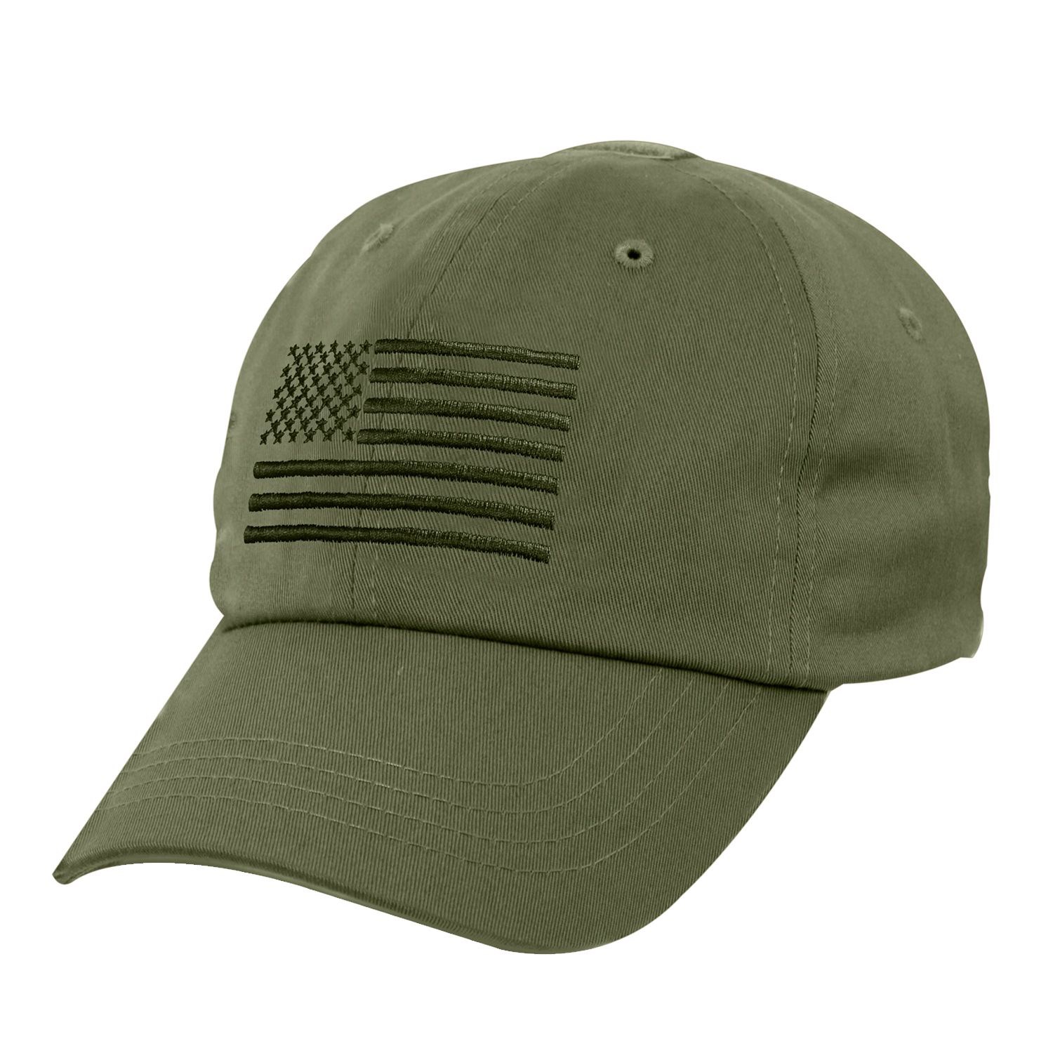 Levně ROTHCO čepice baseball TACTICAL OPERATOR vlajka US ZELENÁ
