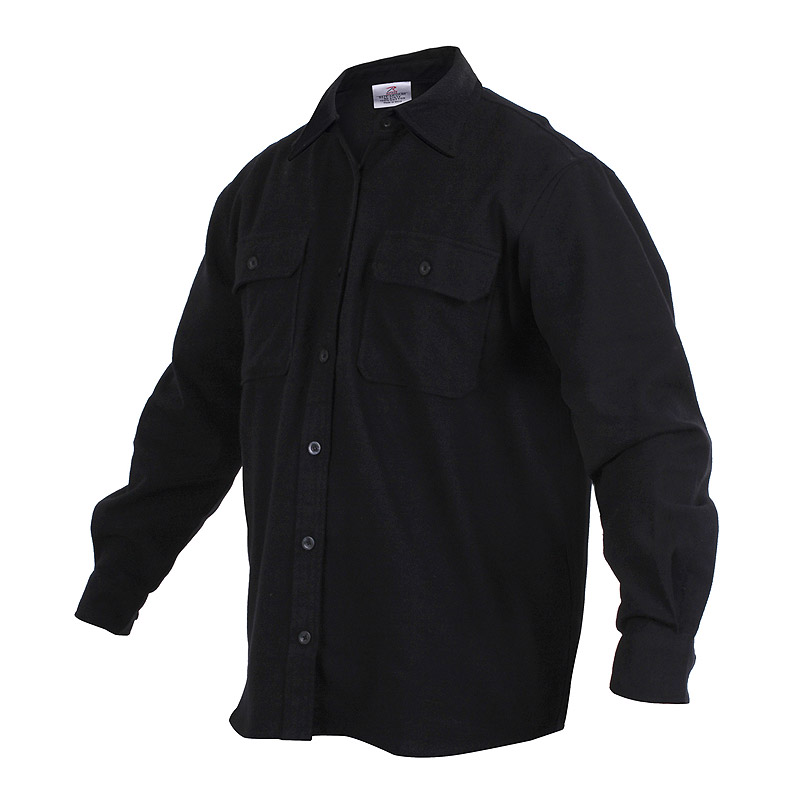 Levně Košile dřevorubecká FLANNEL ČERNÁ