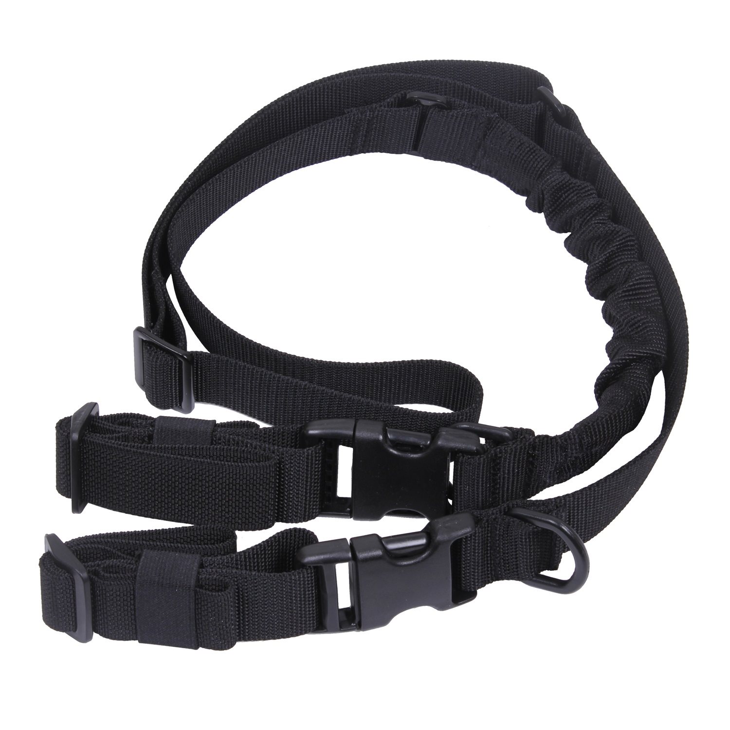 Levně ROTHCO popruh zbraňový TACTICAL jednobodový/dvoubodový ČERNÝ