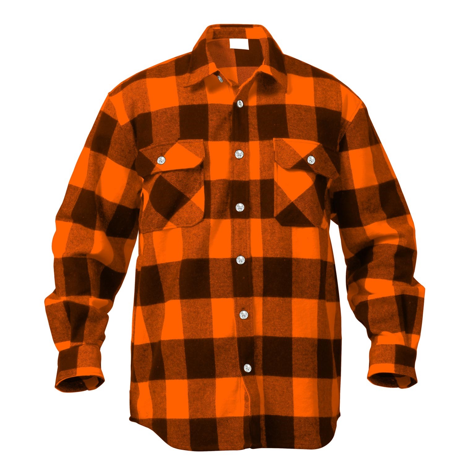Levně Košile dřevorubecká FLANNEL kostkovaná ORANŽOVÁ