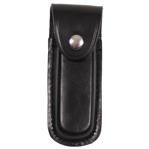 Levně FOX Outdoor pouzdro na zavírací nůž kožené 13cm ČERNÉ