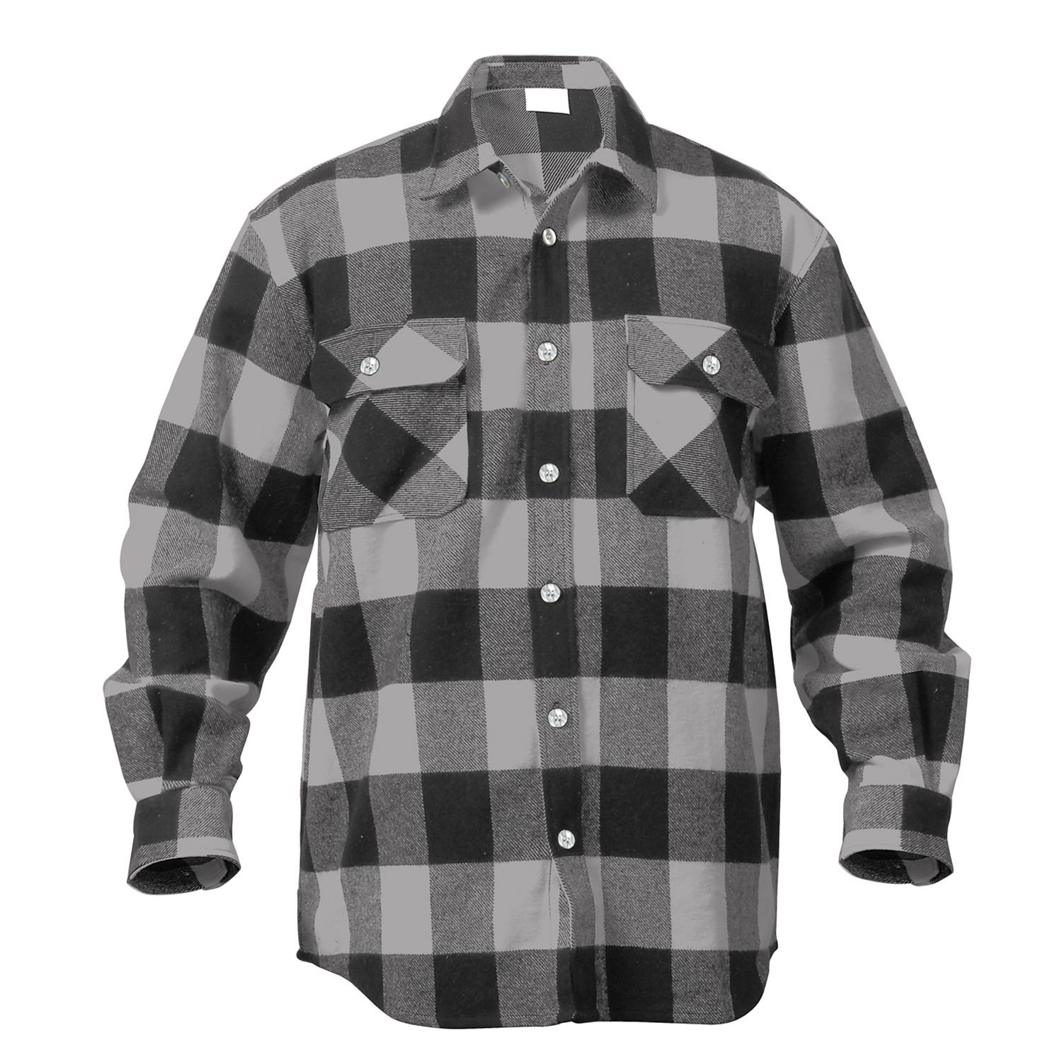 Levně Košile dřevorubecká FLANNEL kostkovaná ŠEDÁ