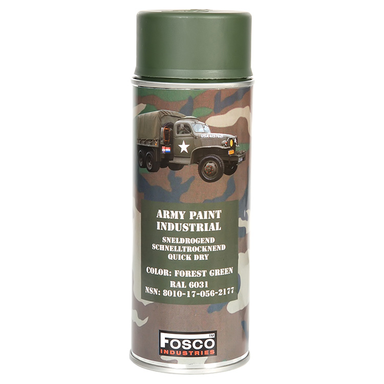 Levně FOSCO barva ARMY ve spreji 400ml ZELENÁ LESNÍ