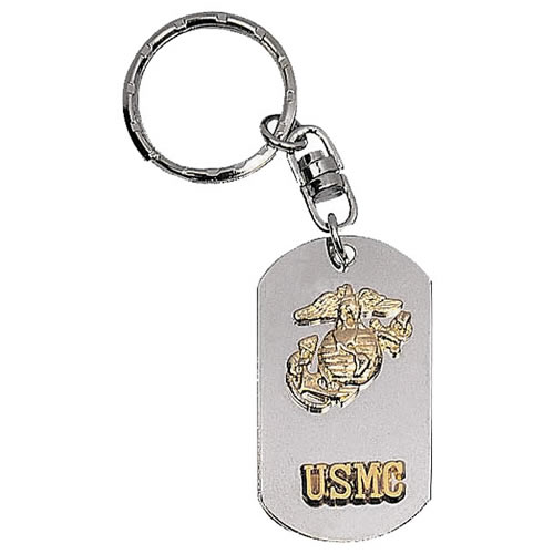 Přívěšek na klíče USMC STŘÍBRNÝ