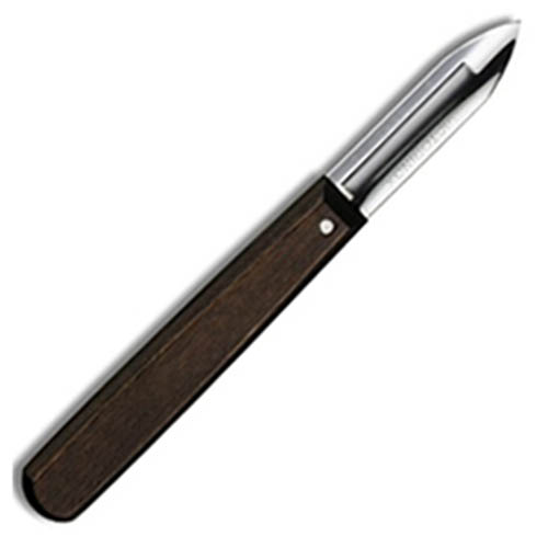 Levně VICTORINOX škrabka se dřevěnou střenkou pro praváky HNĚDÁ
