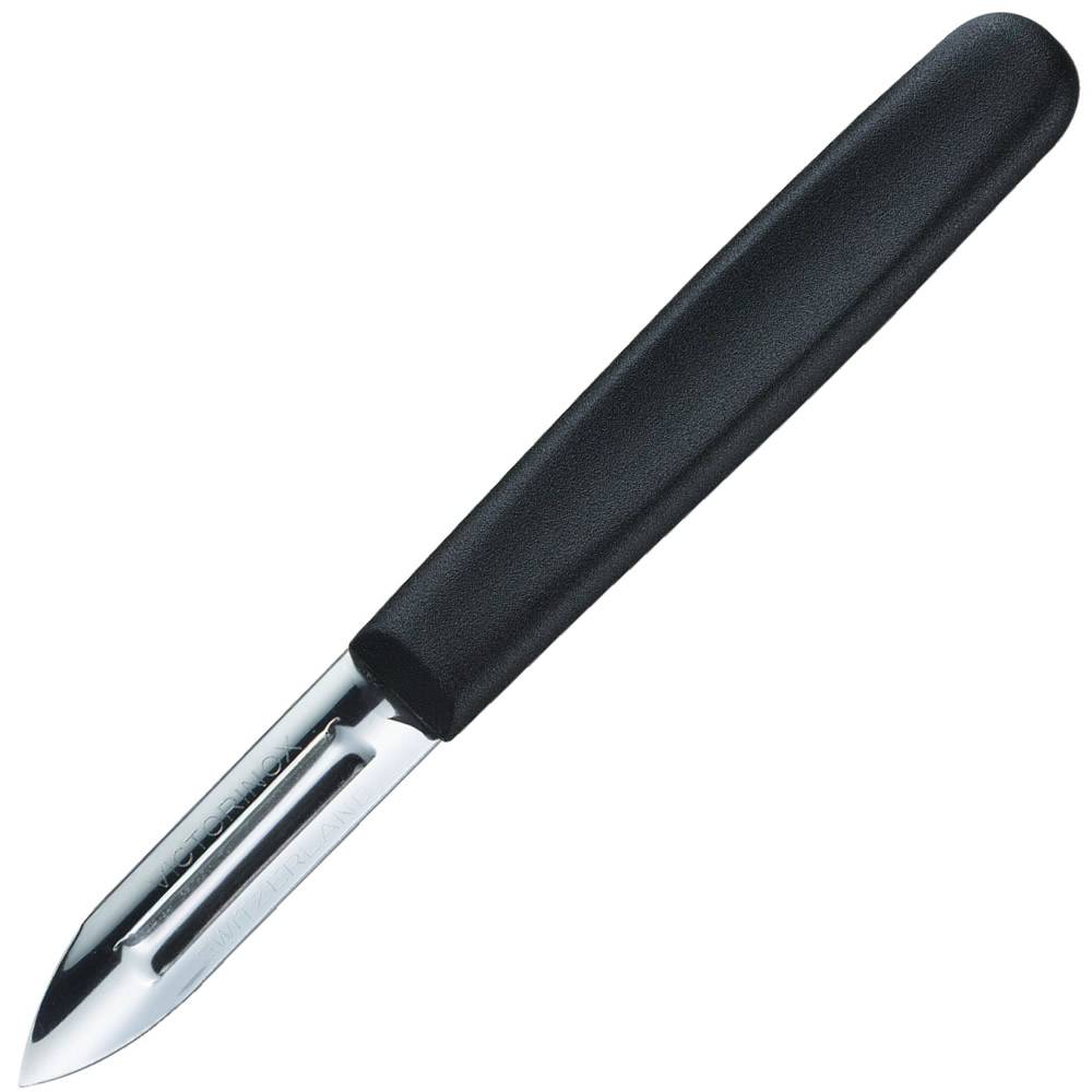 Levně VICTORINOX škrabka s plastovou střenkou oboustranná ČERNÁ