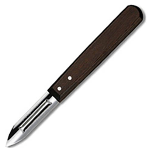Levně VICTORINOX škrabka se dřevěnou střenkou oboustranná HNĚDÁ