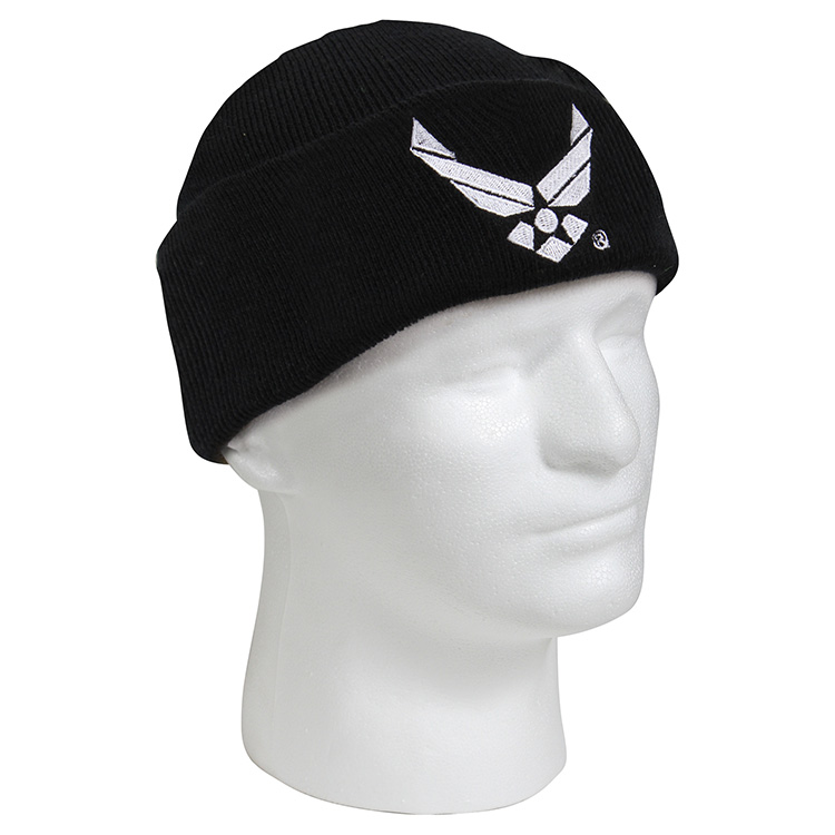 Levně ROTHCO čepice pletená AIR FORCE WING ČERNÁ