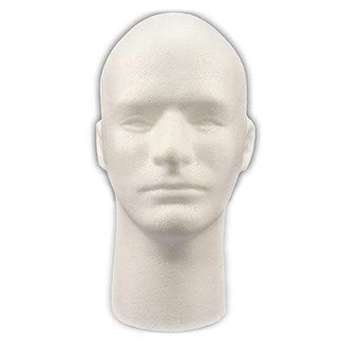 Levně ROTHCO figurína mužská hlava s tváří polystyren