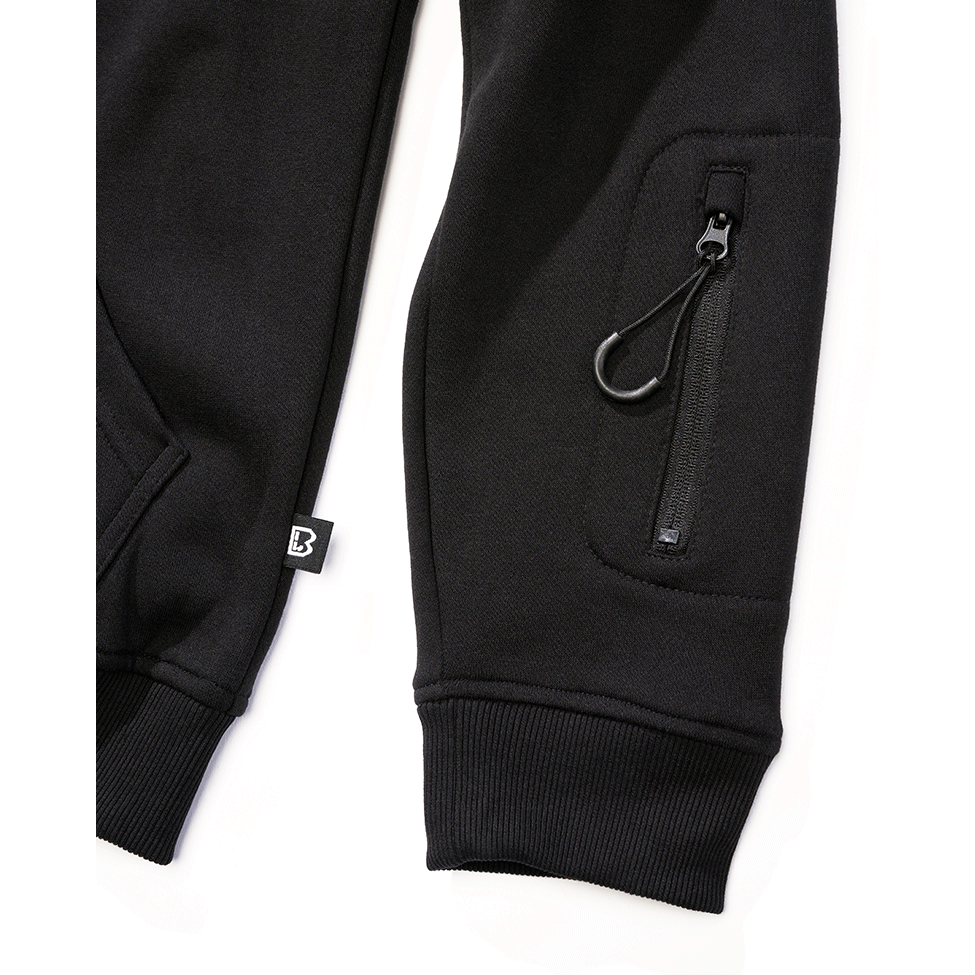 Mikina taktická na zip s kapucí Tactical Sweat Jacket ČERNÁ vel. XL