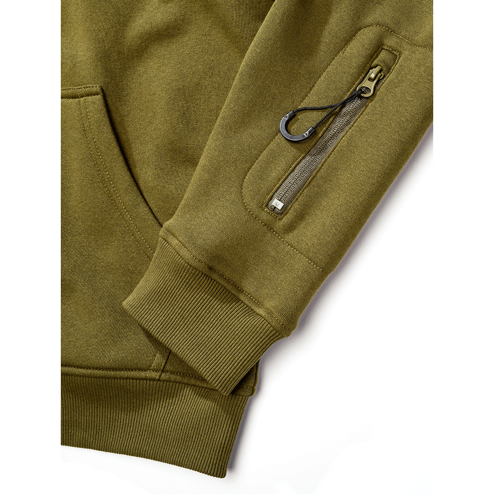 Mikina taktická na zip s kapucí Tactical Sweat Jacket ZELENÁ vel. L