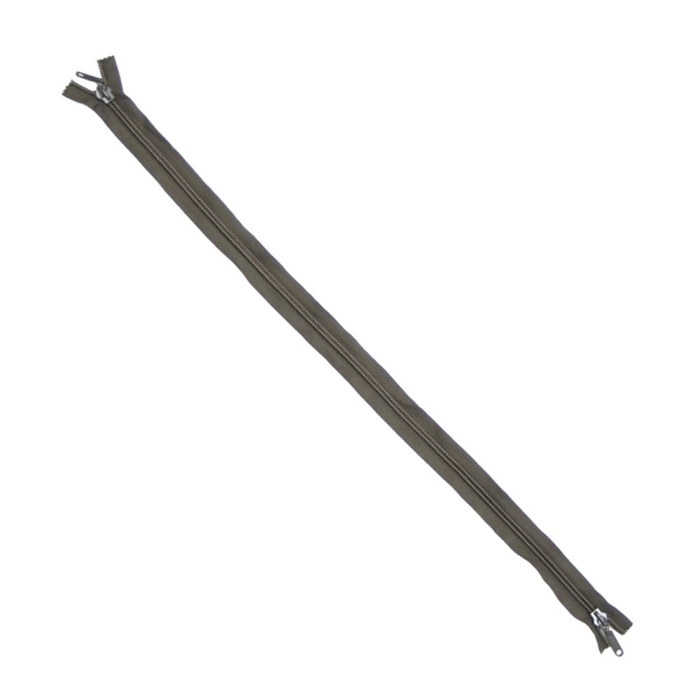 Zip dvoucestný plastový délka 75cm OLIV