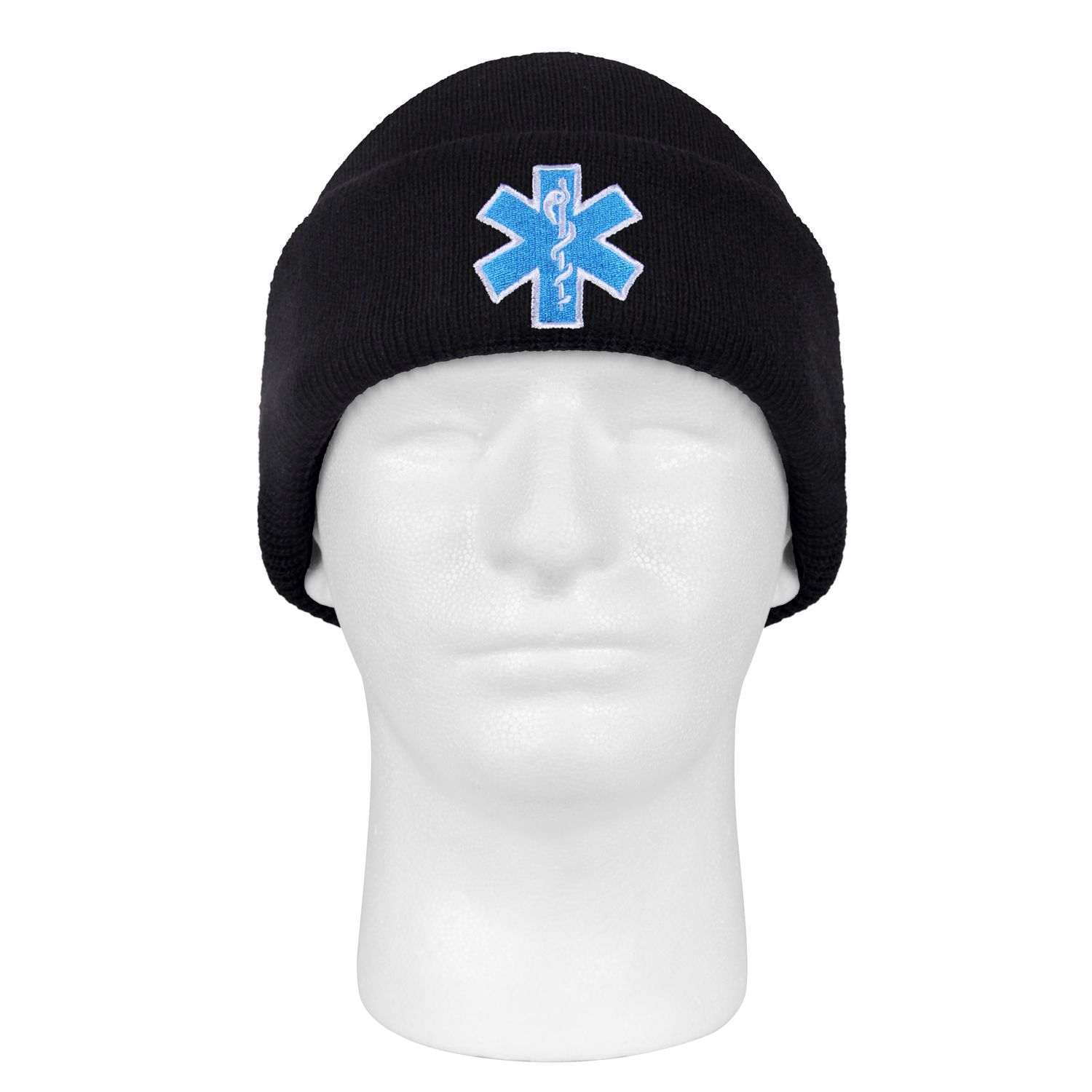 Levně ROTHCO čepice pletená STAR OF LIFE "EMS" ČERNÁ