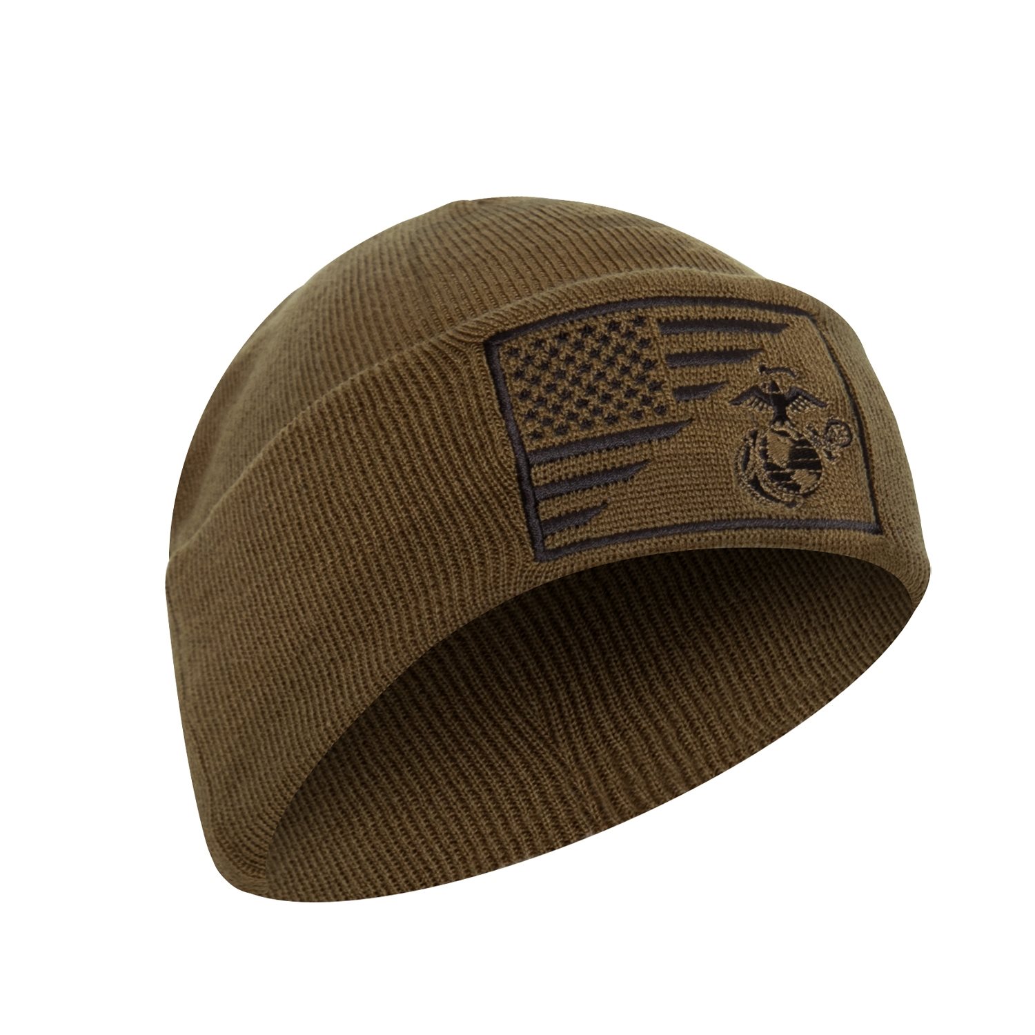 Levně ROTHCO čepice WATCH vlajka USA/USMC pletená COYOTE