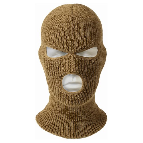 Levně ROTHCO kukla se 3 otvory pletená US COYOTE BROWN