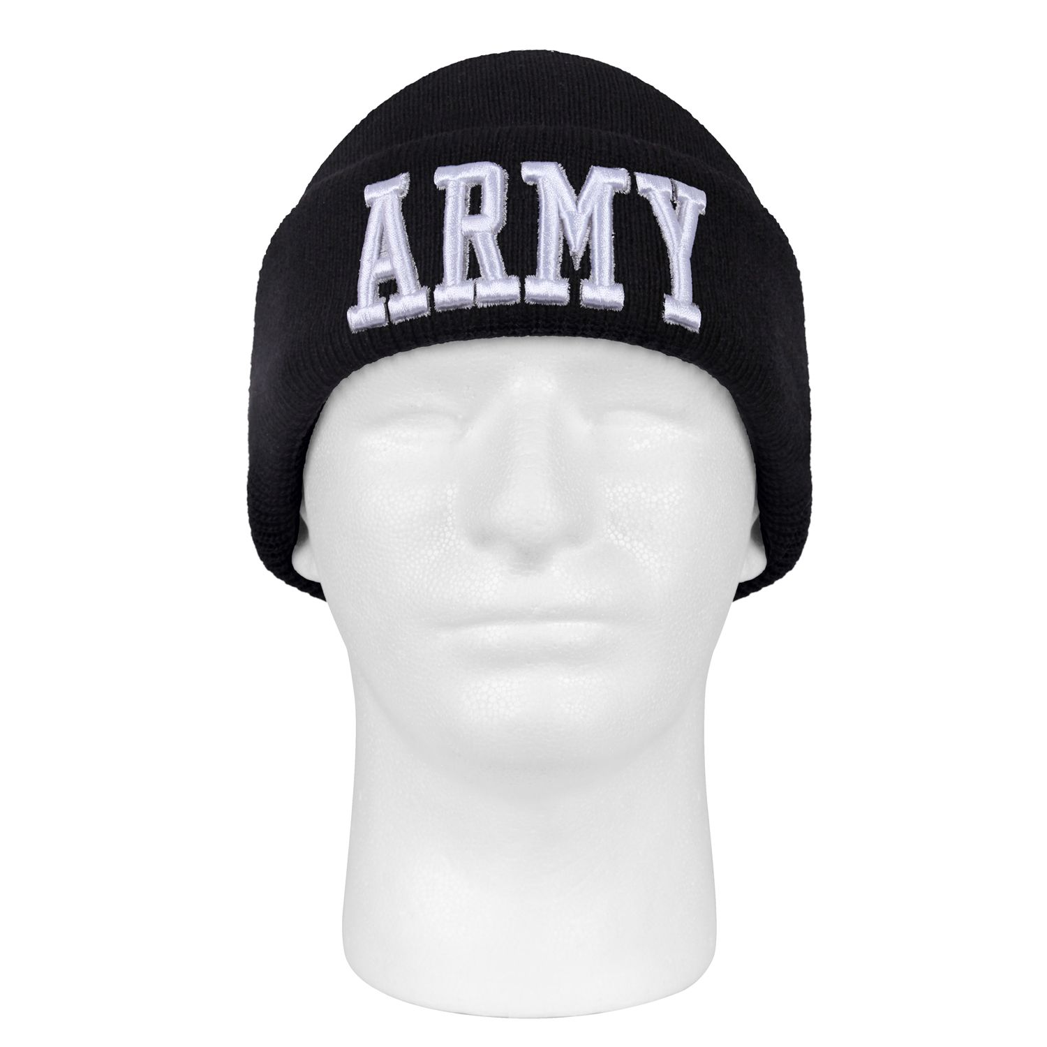 Levně ROTHCO čepice pletená DELUXE 3D ARMY ČERNÁ