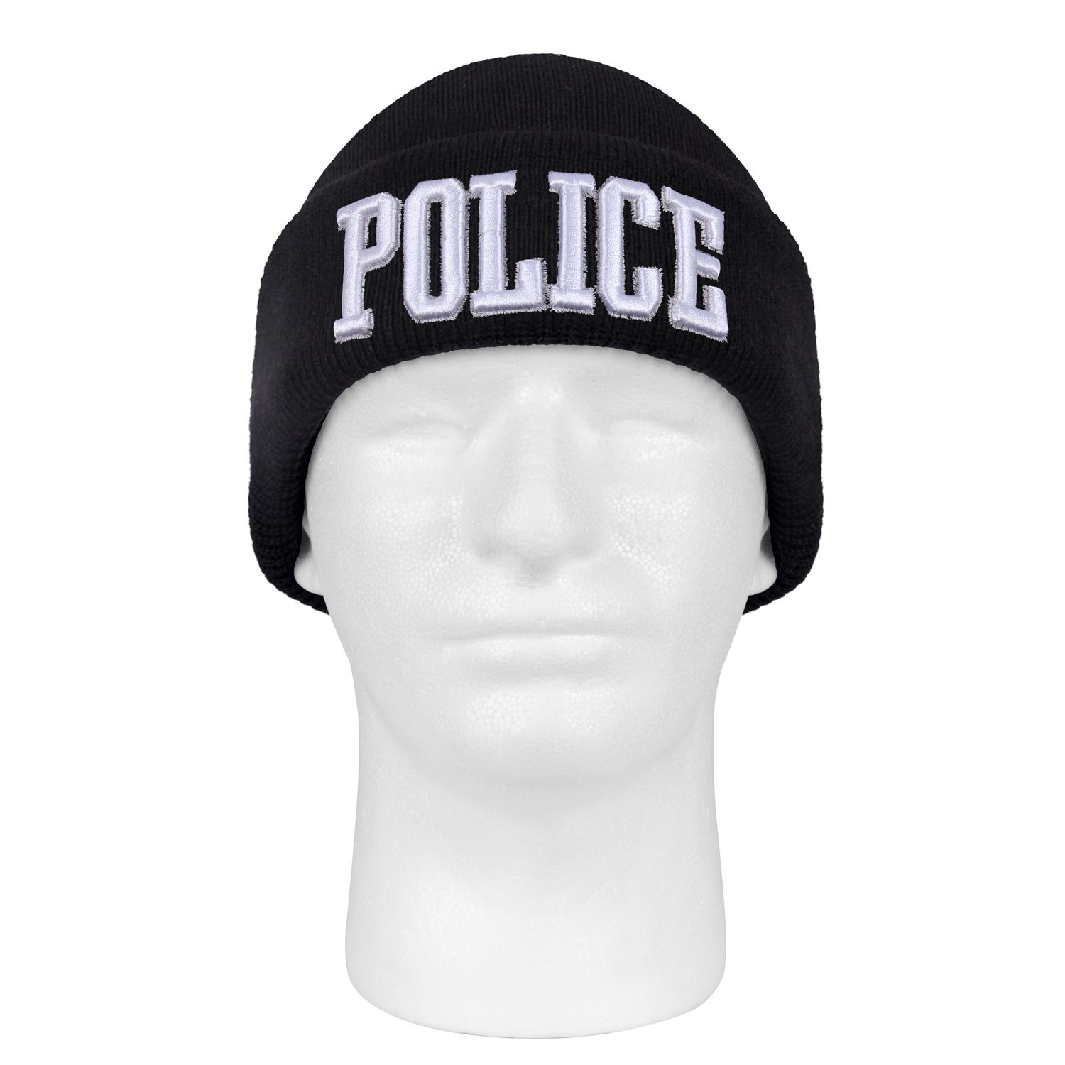 Levně ROTHCO čepice pletená DELUXE 3D POLICE ČERNÁ