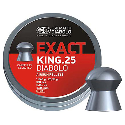 Levně JSB MATCH DIABOLO diabolky JSB EXACT KING 6,35 mm 350 ks