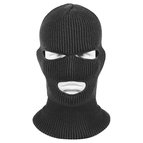 Levně ROTHCO kukla se 3 otvory pletená US ČERNÁ