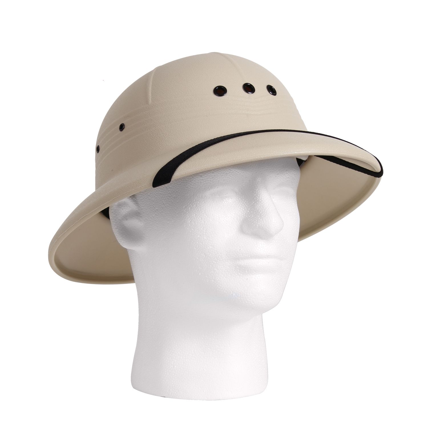 Levně ROTHCO helma/klobouk US PITH plastová KHAKI
